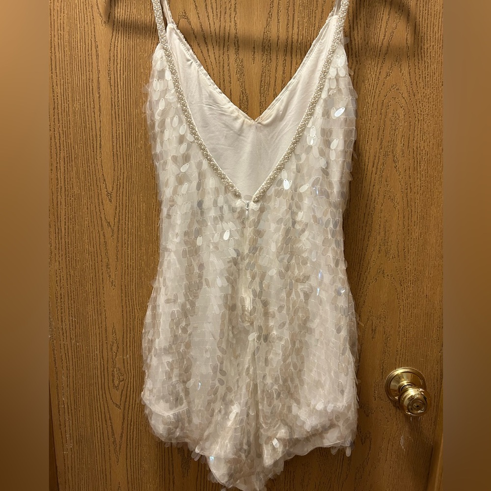 Medium White Sequin Dress- Akira - Picture 4 of 6